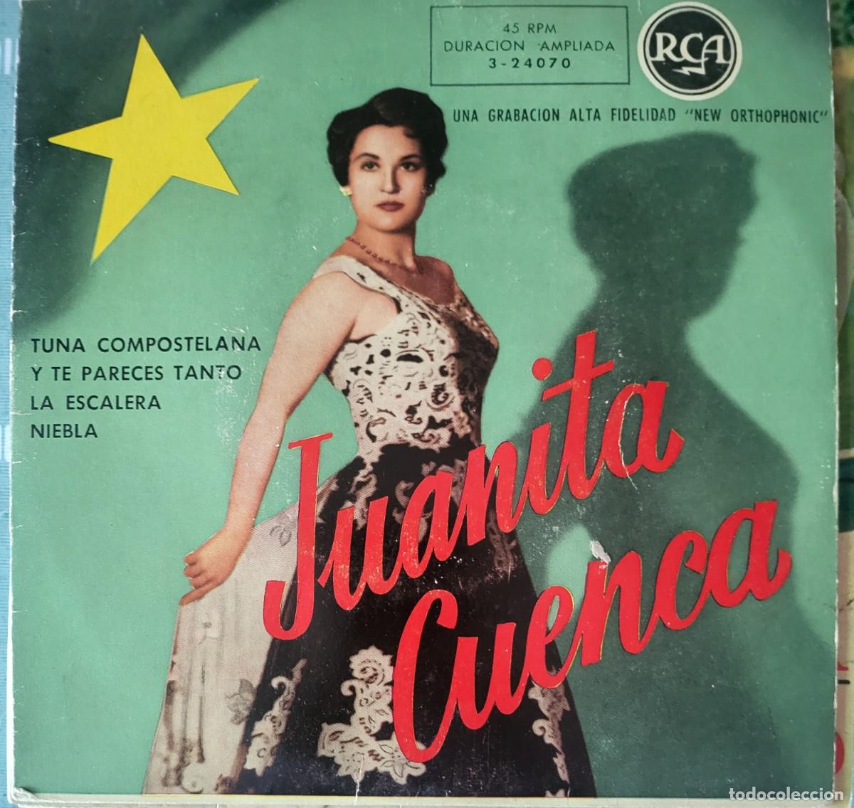 Discos de vinilo: Juanita Cuenca Ep sello RCA editado en Espa&ntilde;a a&ntilde;o 1958...