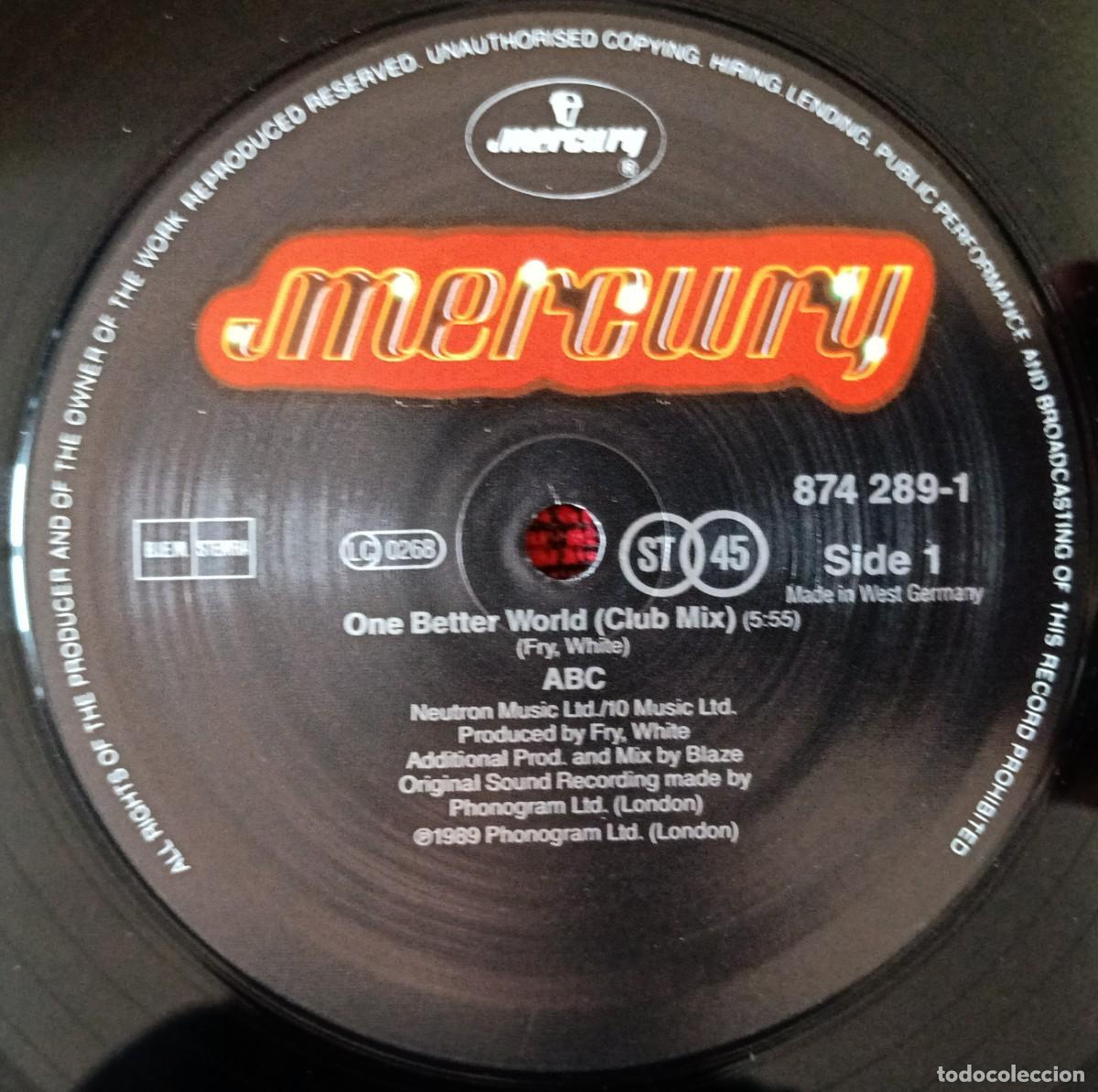 Discos de vinilo: ABC ** One Better World ** MAXI SINGLE VINILO 1989 UK - Foto 3