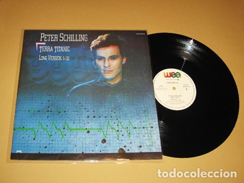 Discos de vinilo: PETER SCHILLING - TERRA TITANIC (LONG VERSION) - MAXI SINGLE - 1984 - TEMAZO NEW WAVE 80'S