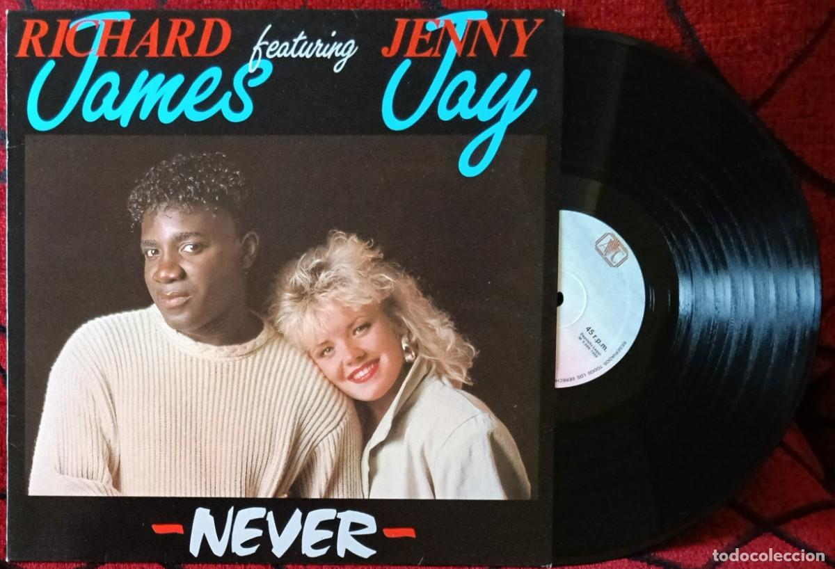 Discos de vinilo: RICHARD JAMES Featuring JENNY JAY ** Never ** MAXI SINGLE VINILO 1987 - Foto 1