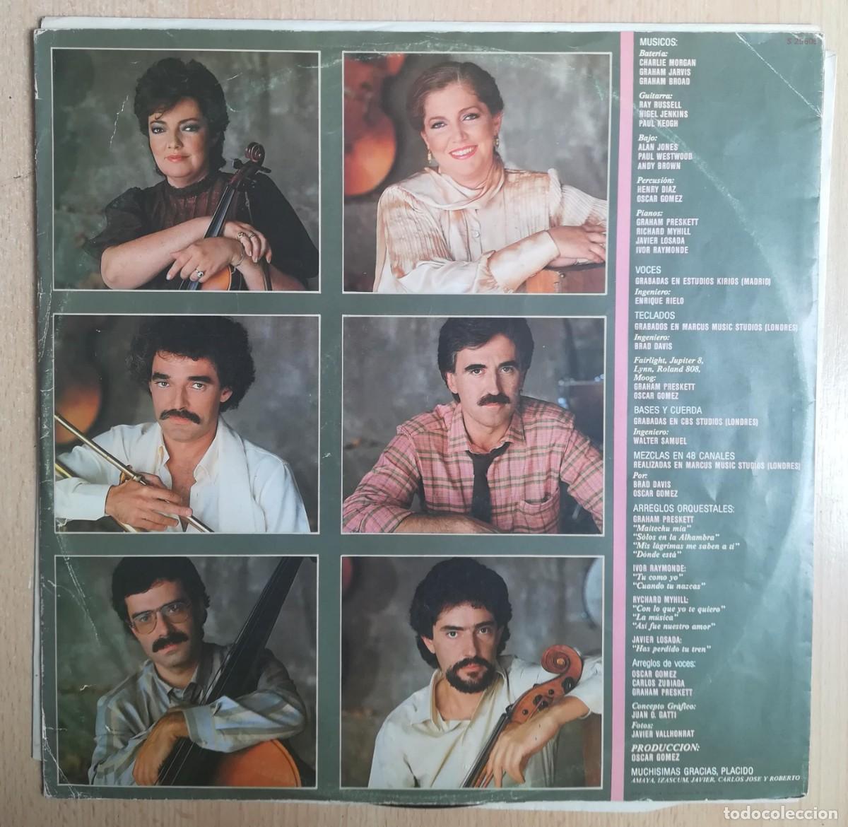 Discos de vinilo: LP Mocedades. La m&uacute;sica. CBS 1983. Solo disco y encarte.