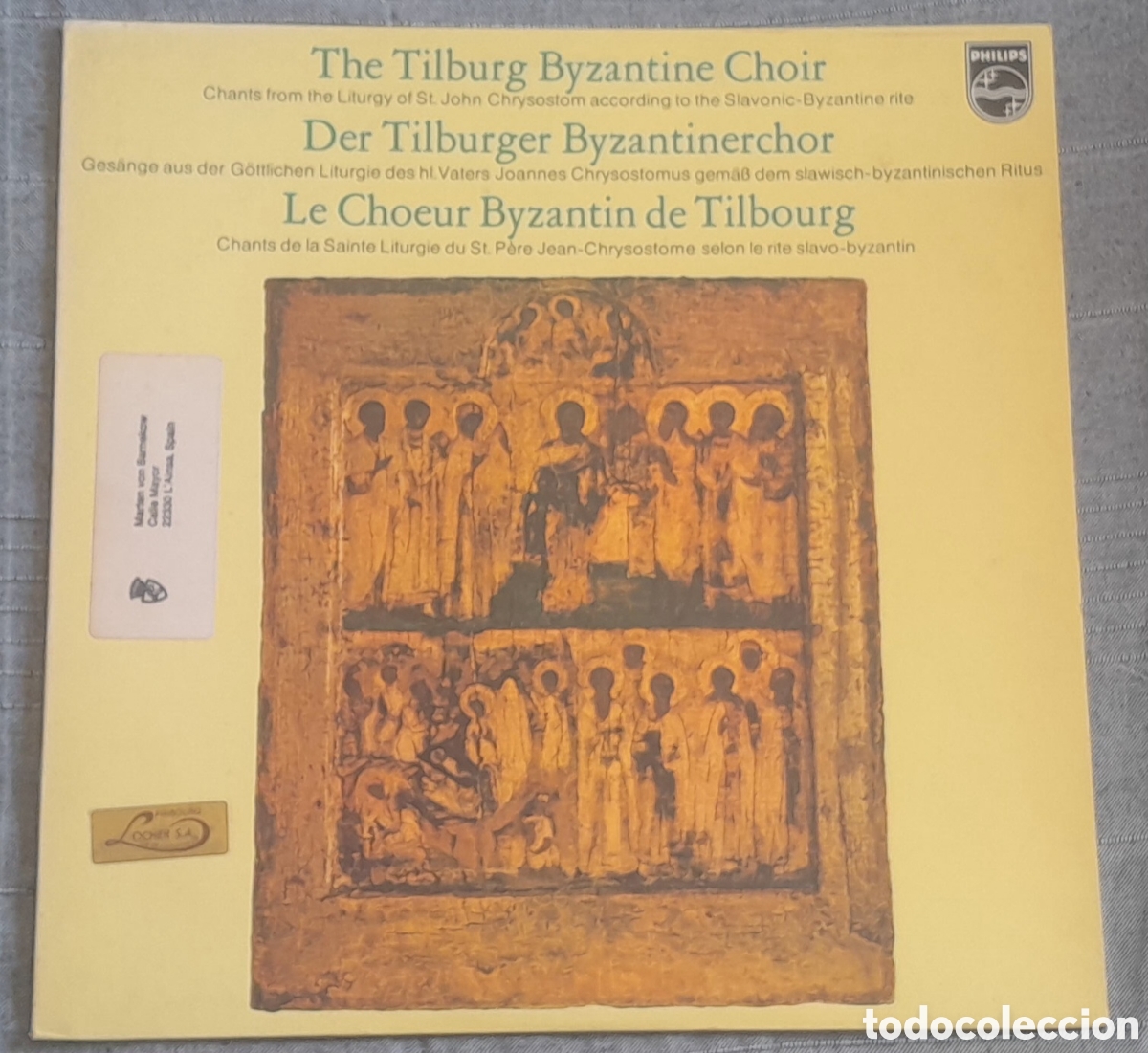 Discos de vinilo: THE TILBURG BYZANTINE CHOIR - PHILIPS - 1973 - NETHERLANDS