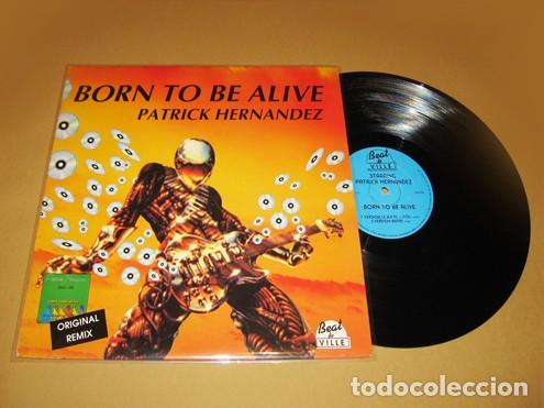 Discos de vinilo: PATRICK HERNANDEZ - BORN TO BE ALIVE (REMIXES ORIGINALES '78-'79 / REMIX '91 - MAXI SINGLE - 1991