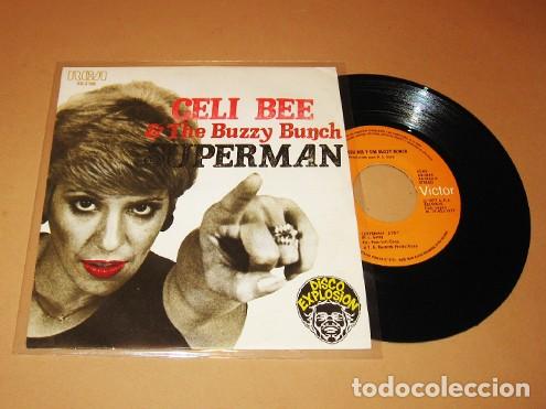 Discos de vinilo: CELI BEE & THE BUZZY BUNCH - SUPERMAN - SINGLE - 1977 - DISCO EXPLOSION DISCOTECAS
