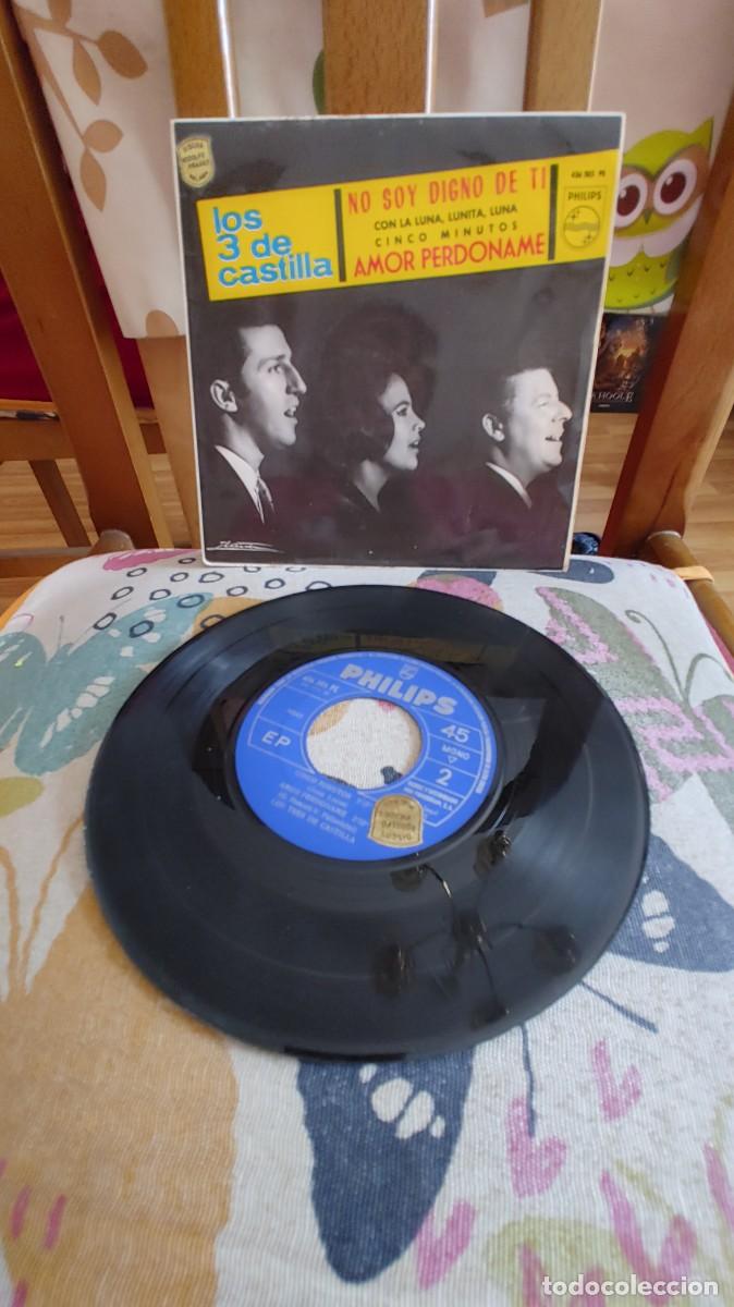 Discos de vinilo: LOS TRES DE CASTILLA-EP NO SOY DIGNO DE TI +3