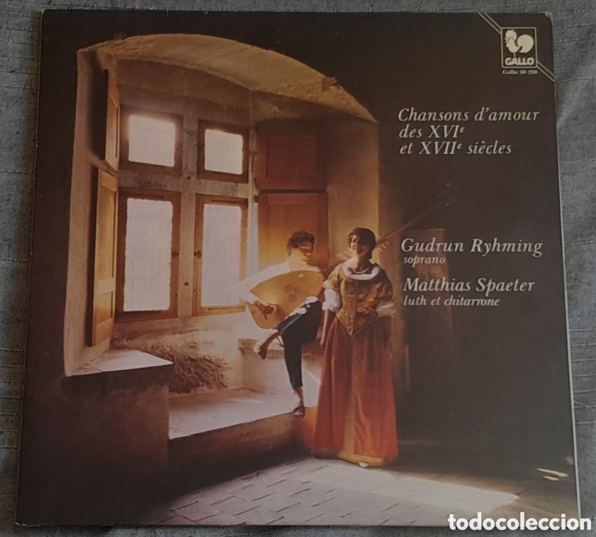 Discos de vinilo: Gudrun Ryhming,&nbsp;Matthias Spaeter&nbsp;&ndash;&nbsp;Chansons D'Amour Des XVIe Et XVIIe Si&egrave;cles