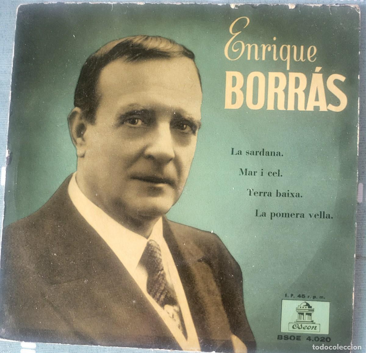 Discos de vinilo: Enrique Borras Ep sello Odeon editado en Espa&ntilde;a a&ntilde;o 1958...