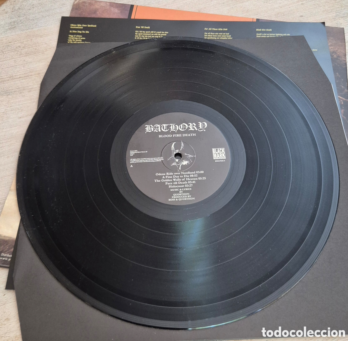 Discos de vinilo: Bathory - Blood, Fire, Death - Foto 5