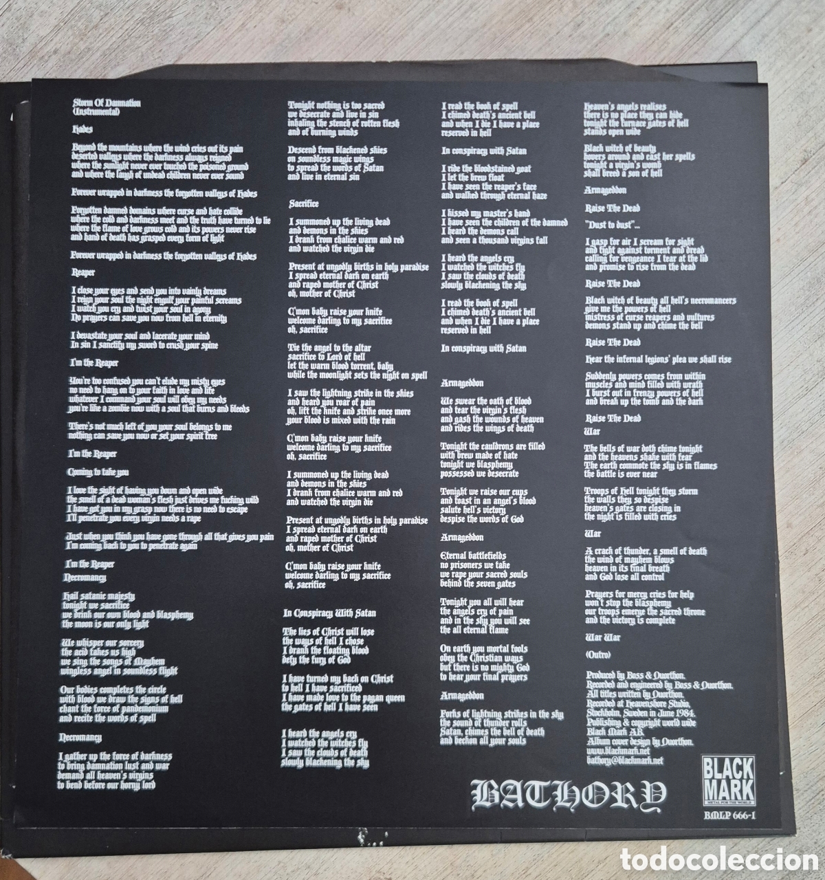 Discos de vinilo: Bathory - Bathory Lp vinilo - Foto 3