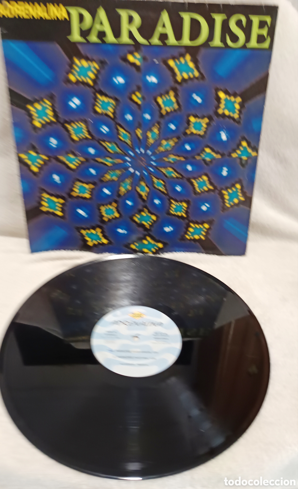 Discos de vinilo: Adrenalina - Paradise 12&rdquo; Maxi Single 1994 Max Music NM830MX Techno 90s VG+