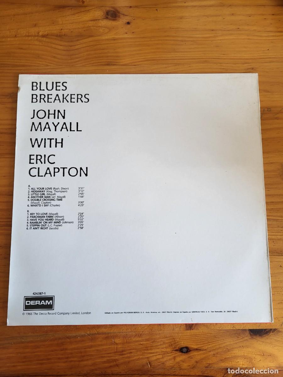 Discos de vinilo: BLUES BREAKERS. JOHN MAYALL WITH ERIC CLAPTON - Foto 2