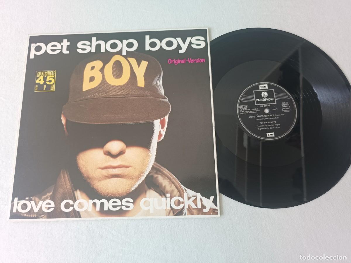 Discos de vinilo: Pet Shop Boys &ndash; Love Comes Quickly 12&rdquo;, 45 RPM, Maxi-Single