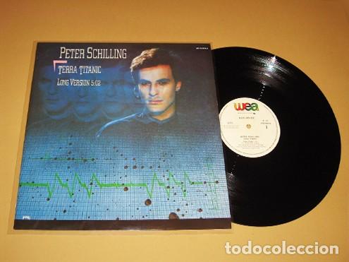 Discos de vinilo: PETER SCHILLING - TERRA TITANIC (LONG VERSION) - MAXI SINGLE - 1984 - TEMAZO NEW WAVE 80'S