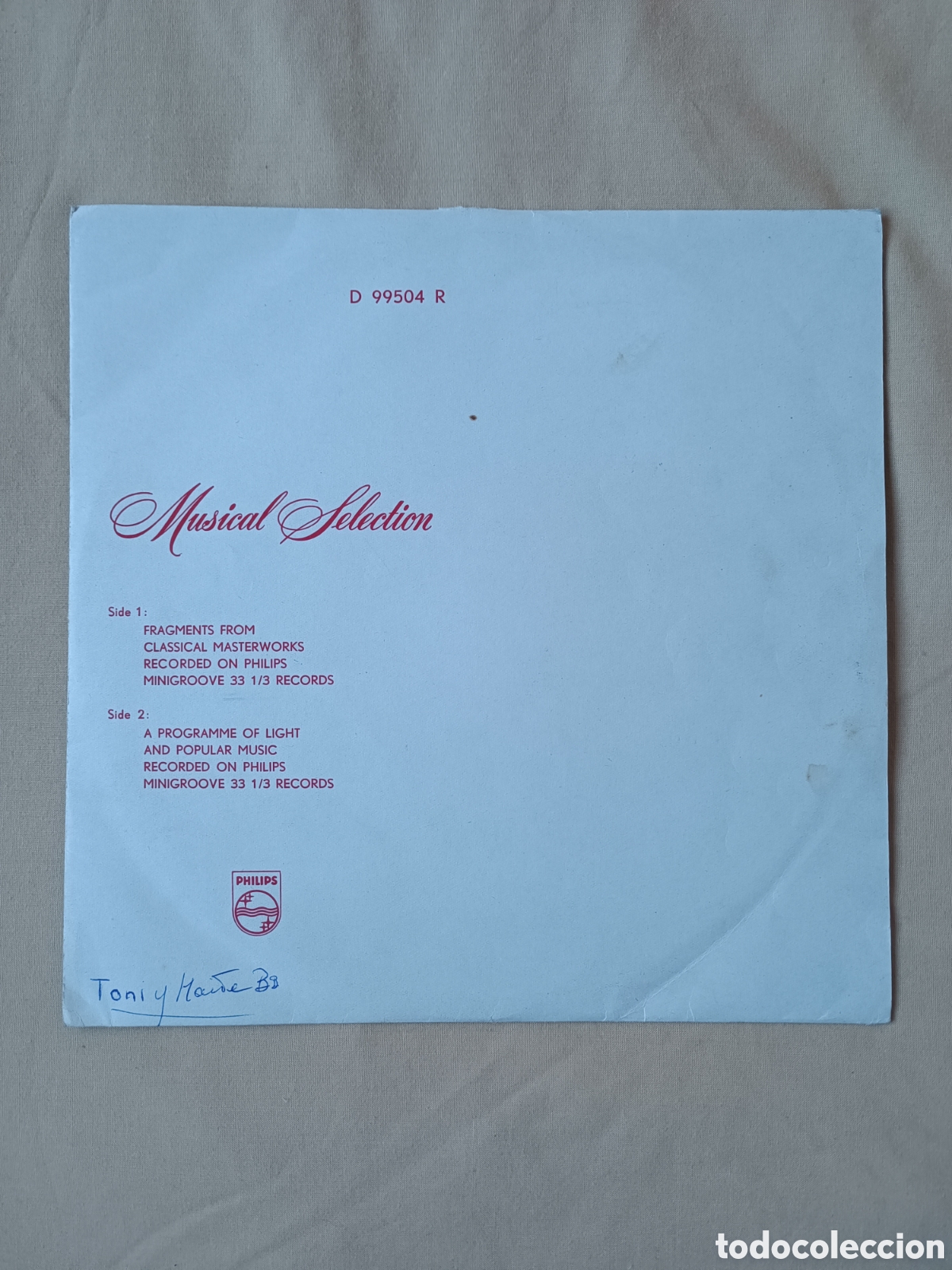 Discos de vinilo: Musical Selection de Philips