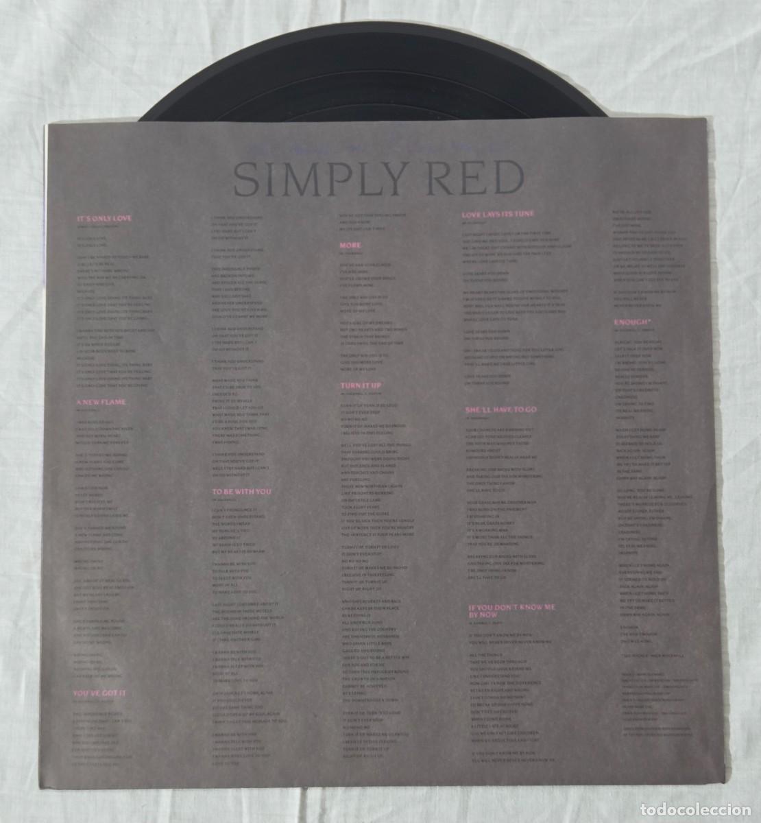 Discos de vinilo: LP Vinilo Simply Red, A new flame - Foto 4