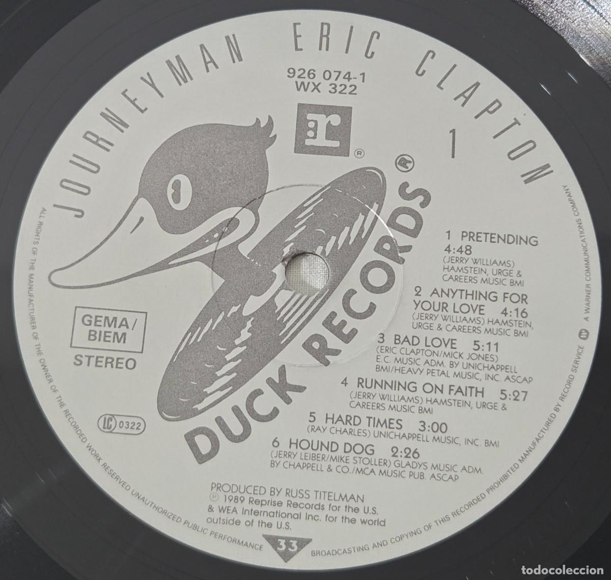 Discos de vinilo: LP Vinilo Eric Clapton, Journeyman - Foto 7