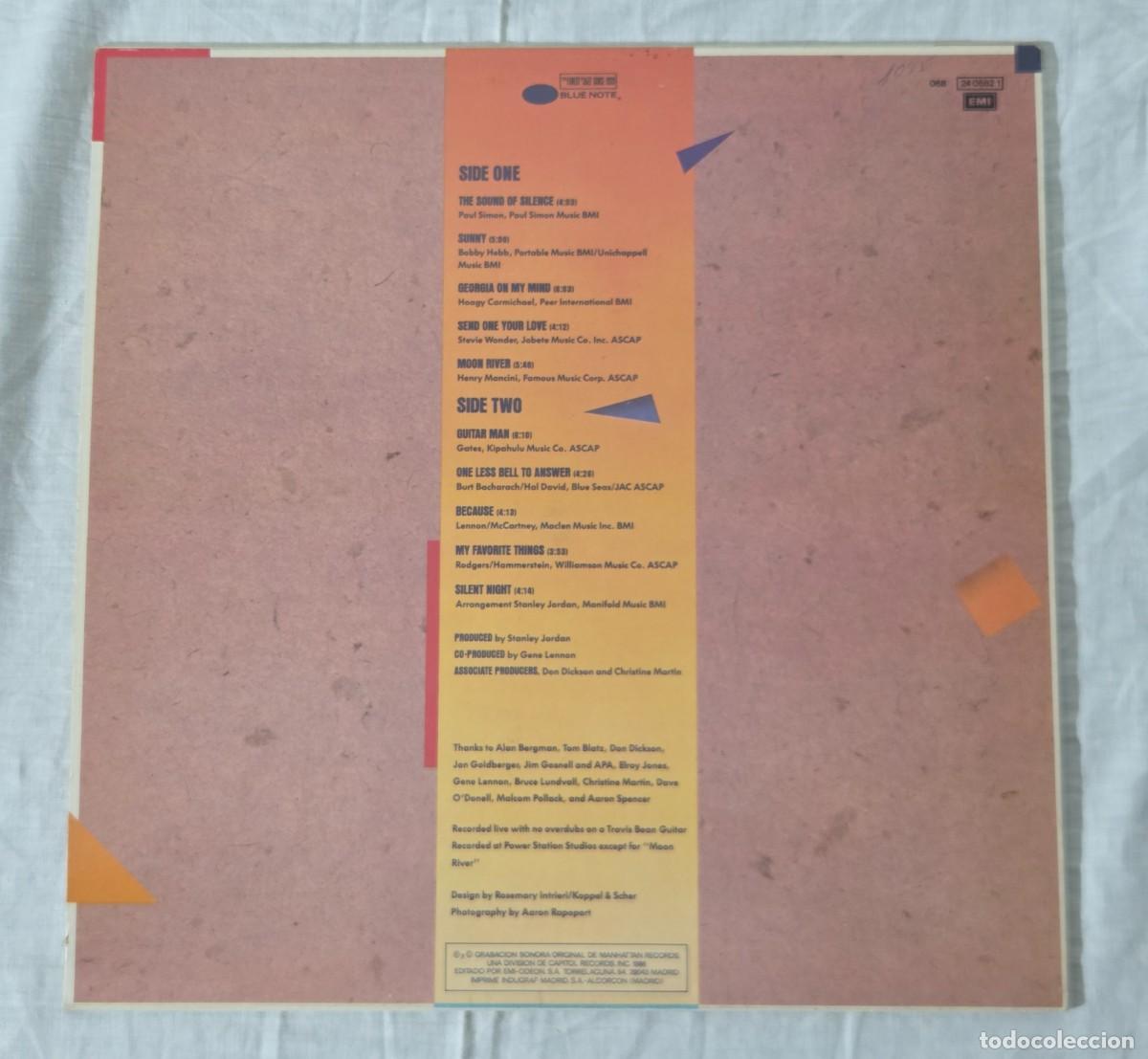 Discos de vinilo: LP Vinilo Stanley Jordan, Standars, Vol. 1 - Foto 3
