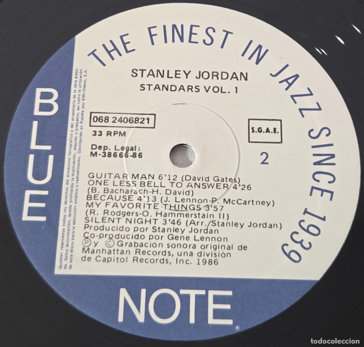 Discos de vinilo: LP Vinilo Stanley Jordan, Standars, Vol. 1 - Foto 6