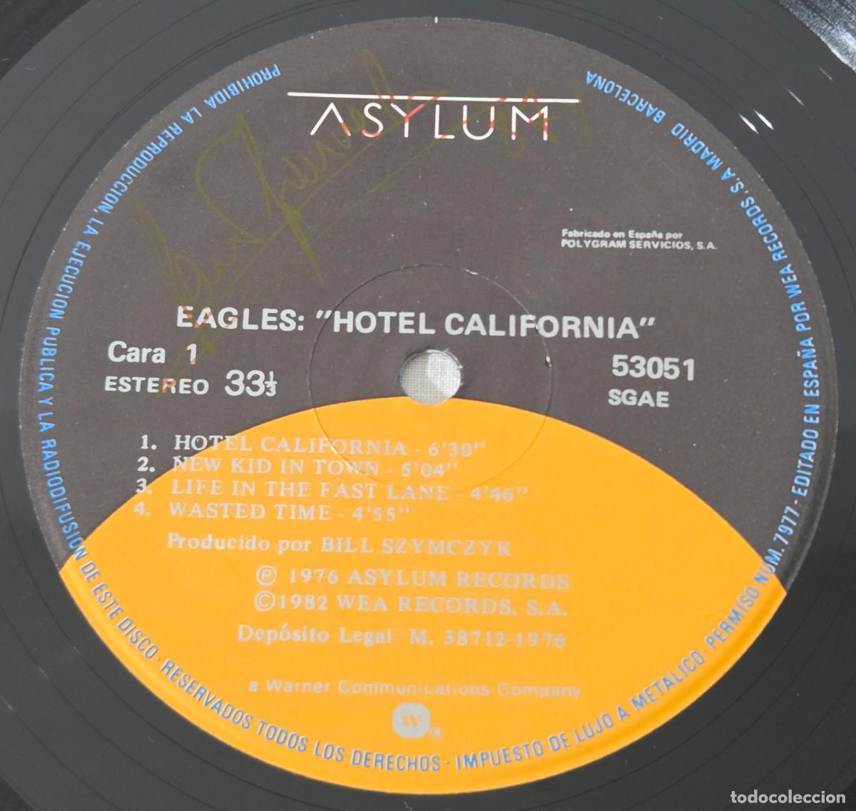 Discos de vinilo: LP Vinilo Eagles, Hotel California - Foto 9