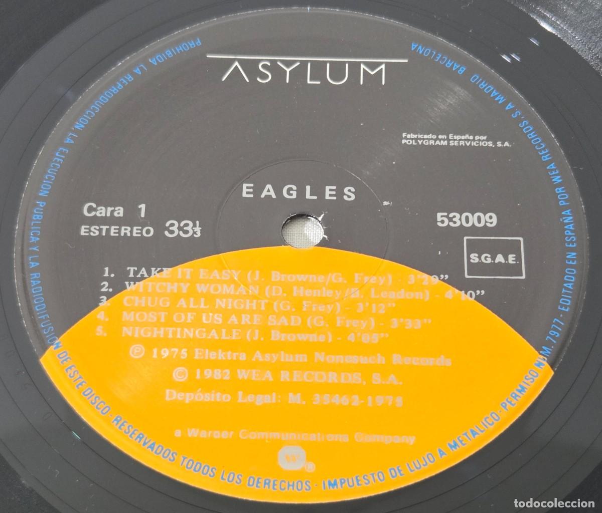 Discos de vinilo: LP Vinilo Eagles, Take it Easy - Foto 6