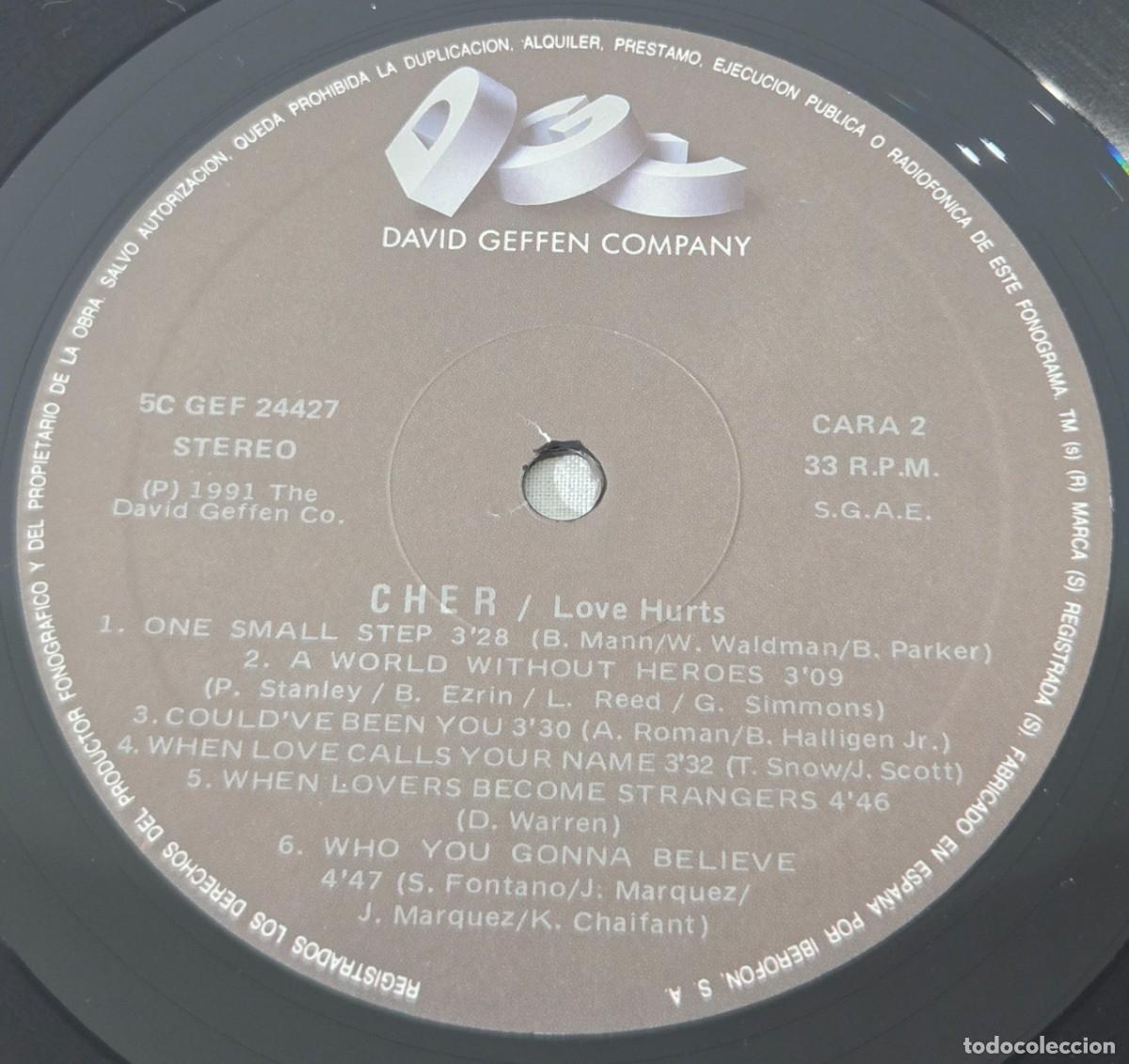 Discos de vinilo: LP Vinilo Cher, Love Hurts - Foto 7