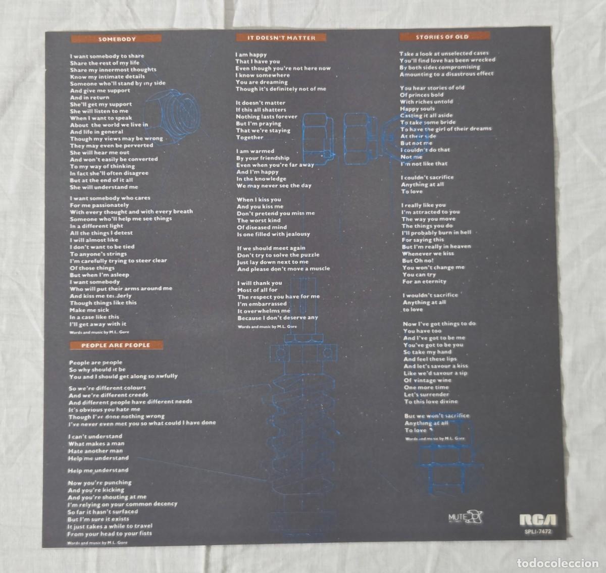 Discos de vinilo: LP Vinilo Depeche Mode, Some Great Reward - Foto 5