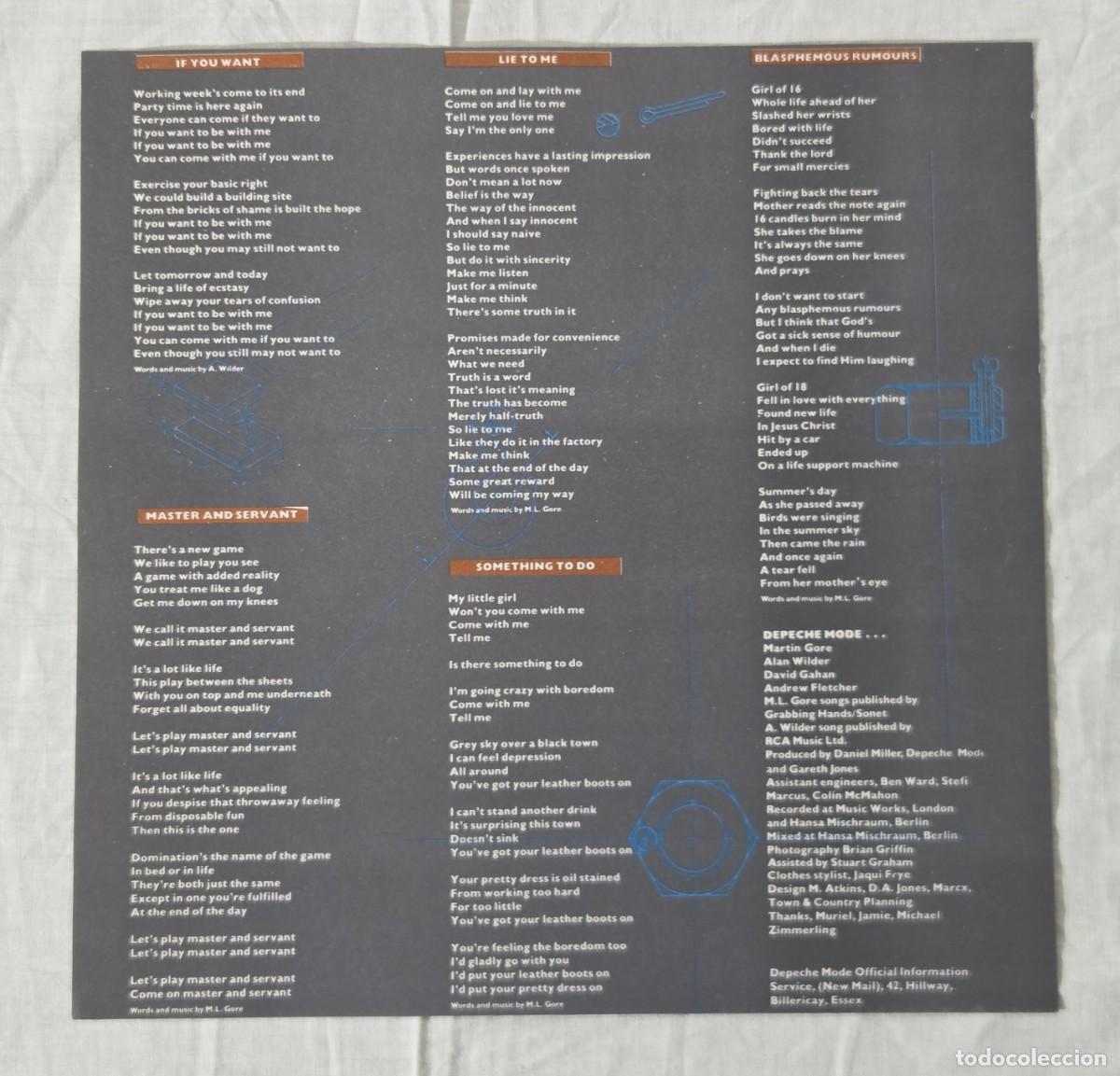 Discos de vinilo: LP Vinilo Depeche Mode, Some Great Reward - Foto 6