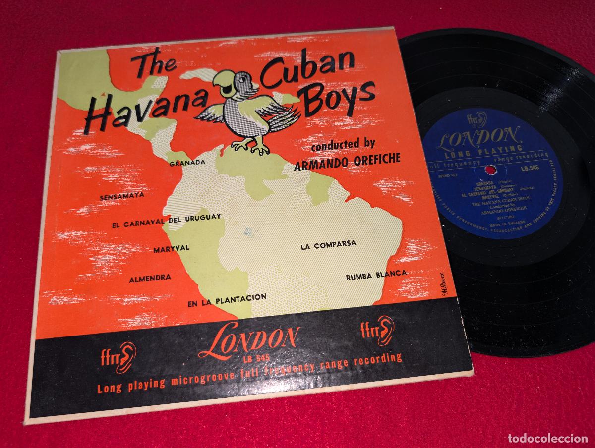 Discos de vinilo: THE HAVANA CUBAN BOYS conducted by ARMANDO OREFICHE 10'' 25CTMS 1952 London ENGLAND LATIN