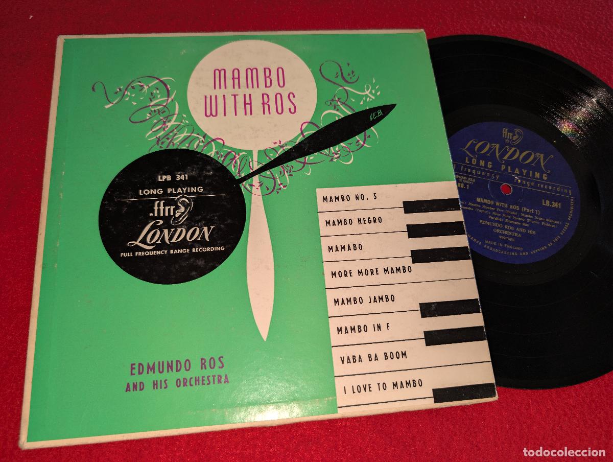 Discos de vinilo: EDMUNDO ROS AND HIS ORCHESTRA Mambo with Ros 10'' 25CTMS 1951 London USA US LATIN