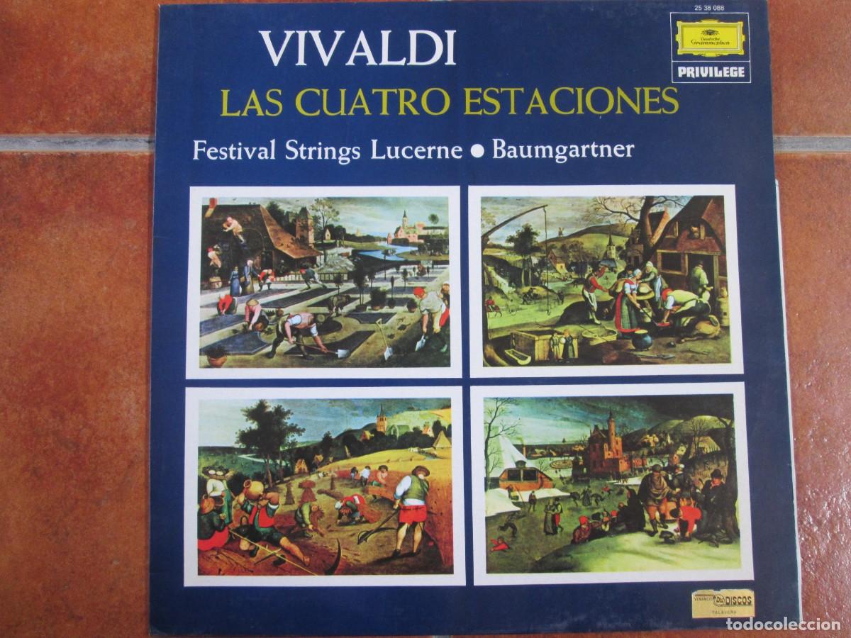 Discos de vinilo: VIVALDI - Las Cuatro Estaciones. LP, edici&oacute;n espa&ntilde;ola 12&rdquo; 1975. Insert. Impecable (NM)