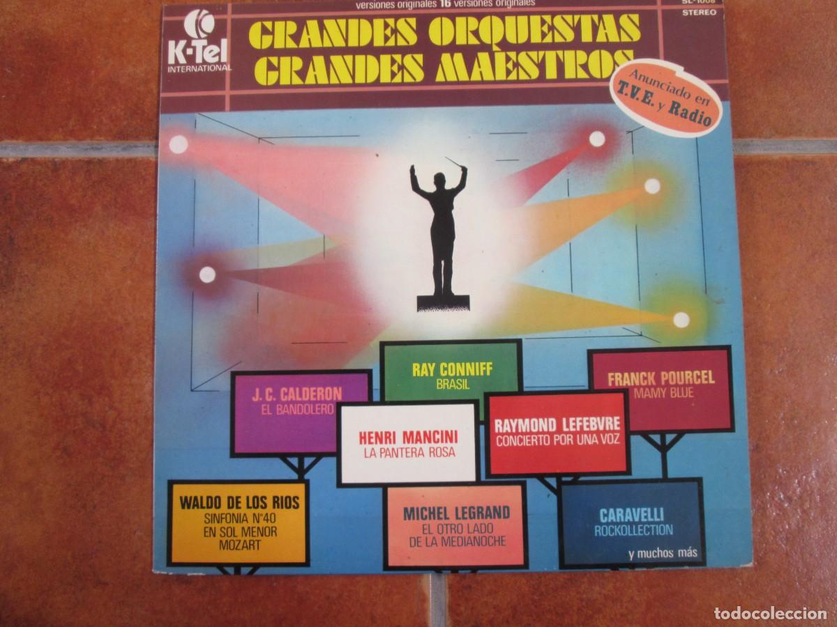 Discos de vinilo: GRANDES ORQUESTAS, GRANDES MAESTROS. LP Recopilatorio, ed espa&ntilde;ola 12&rdquo; de 1978. Como Nuevo (NM)