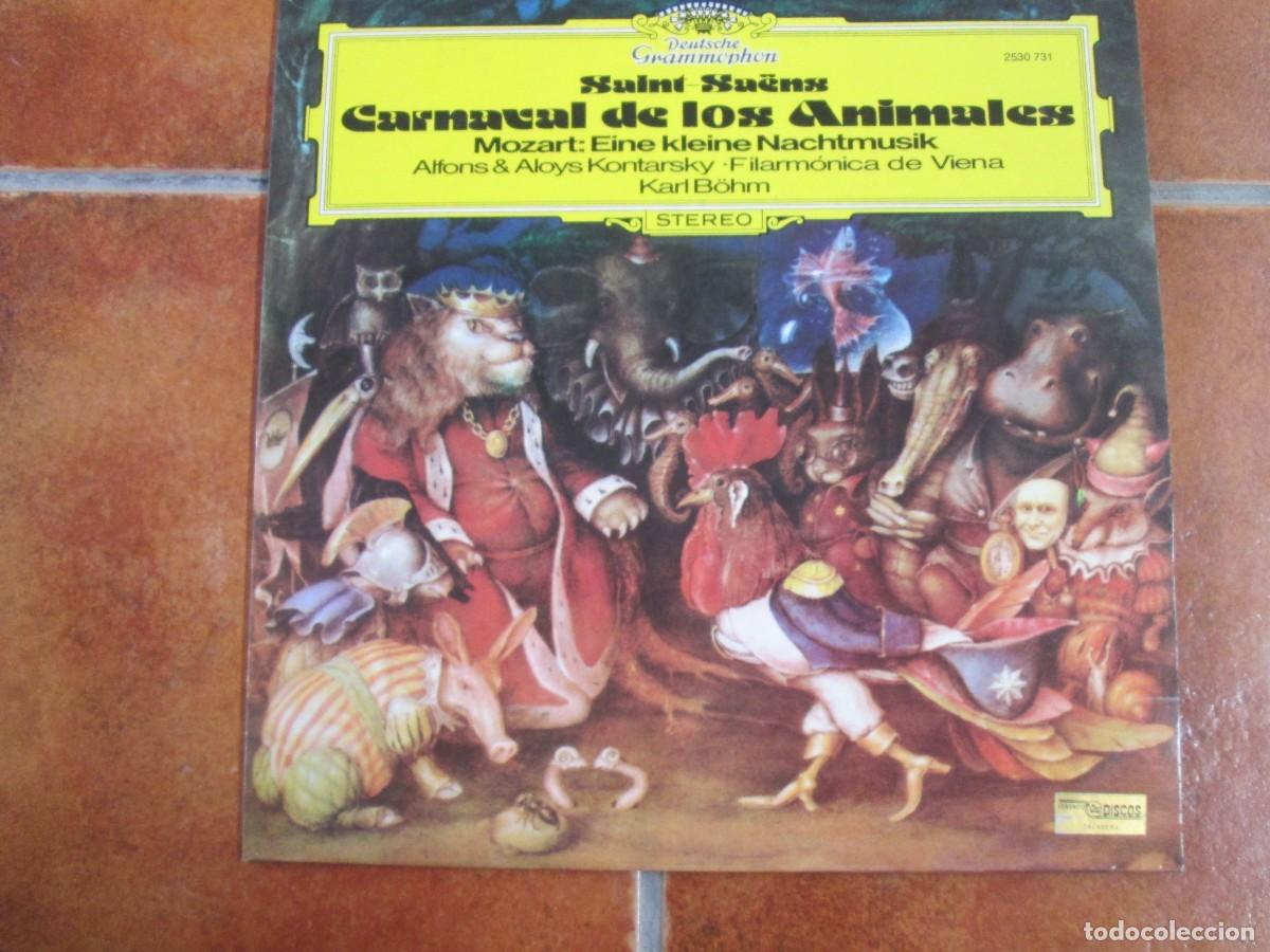 Discos de vinilo: CAMILLE SAINT-SA&Euml;NS - Carnaval de los Animales. LP, ed espa&ntilde;ola 12&rdquo; 1977. Impecable (NM)