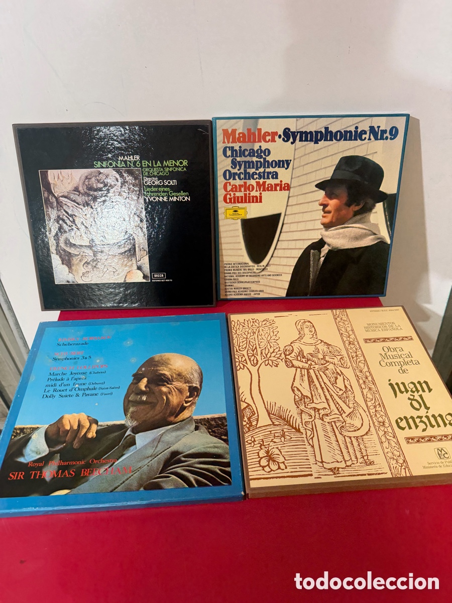Discos de vinilo: Lote 4 Vinilos Cl&aacute;sica: Mahler, Juan del Enzina
