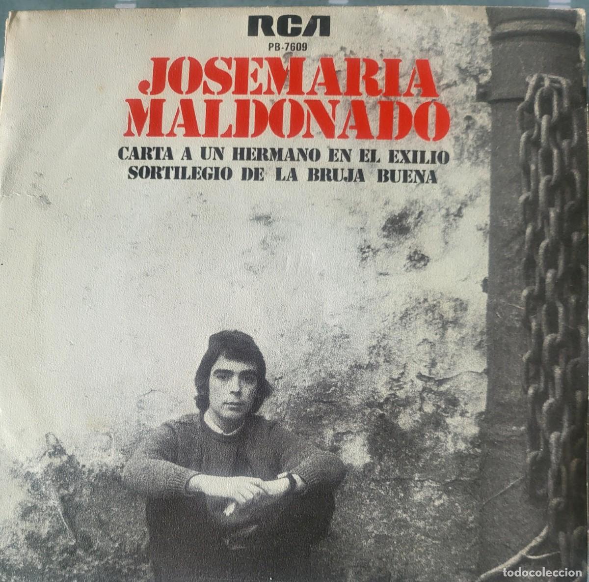 Discos de vinilo: Jose M&ordf; Maldonado single sello RCA Victor editado en Espa&ntilde;a a&ntilde;o 1977 promocional...