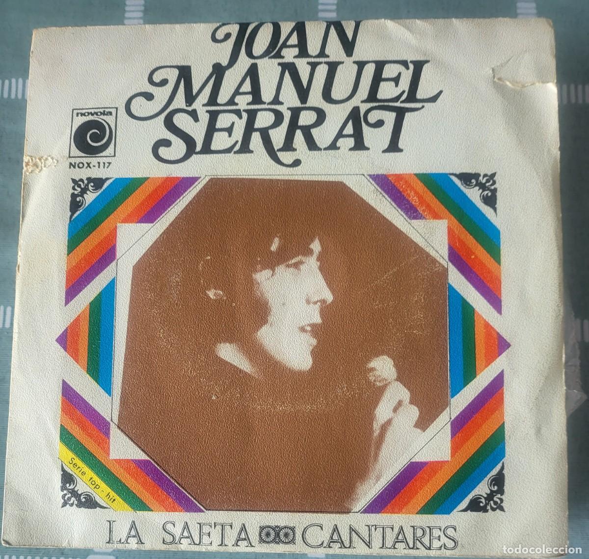 Discos de vinilo: Joan Manuel Serrat single sello Novola editado en Espa&ntilde;a a&ntilde;o 1970...