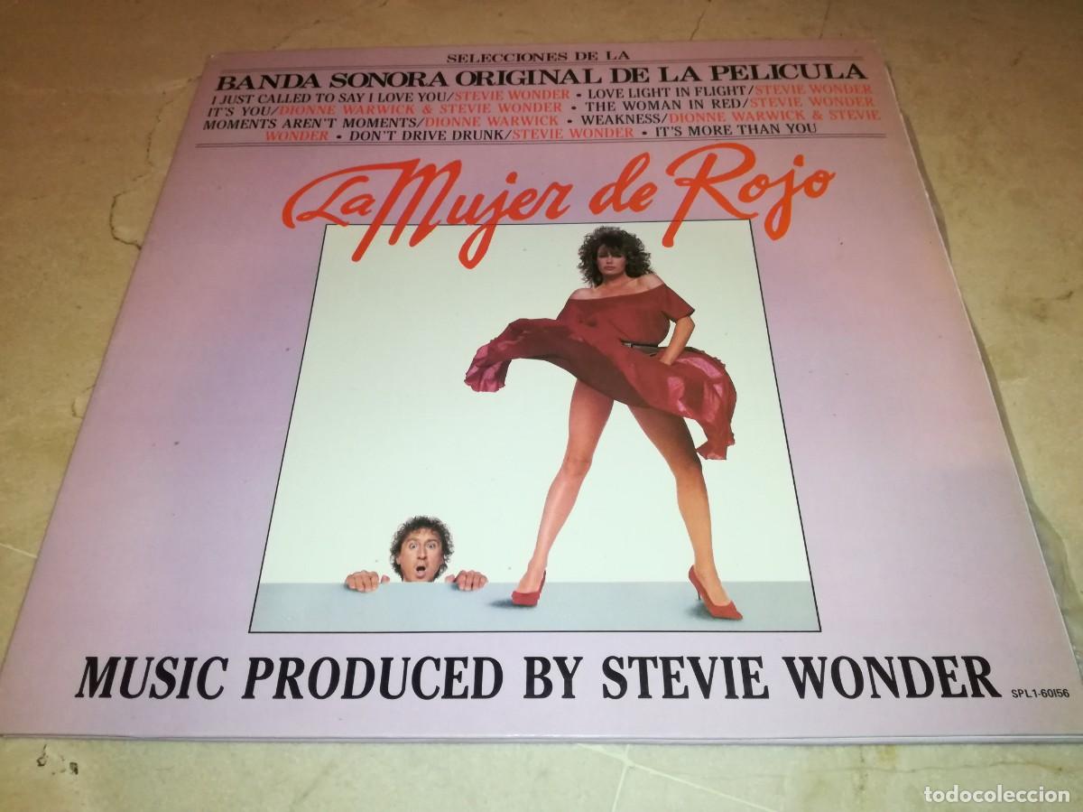 Discos de vinilo: BSO DE LA PEL&Iacute;CULA LA MUJER DE ROJO-STEVIE WONDER-GATEFOLD-ORIGINAL ESPA&Ntilde;OL 1984