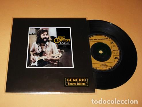 Discos de vinilo: ERIC CLAPTON / DEREK & THE DOMINOS - LAYLA / WONDERFUL TONIGHT(LIVE) - SINGLE - 1982 - UK