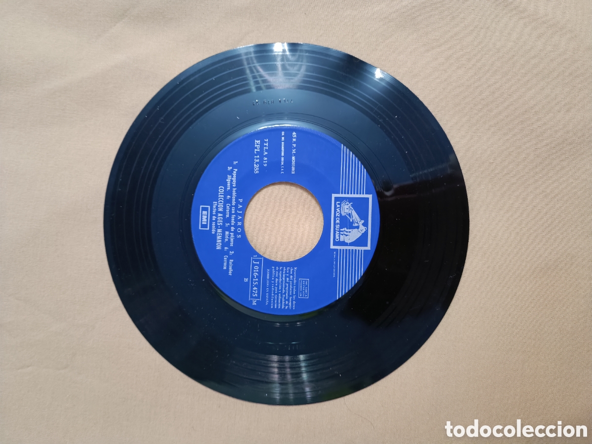 Discos de vinilo: Efectos de sonido. Pajaros - Foto 3