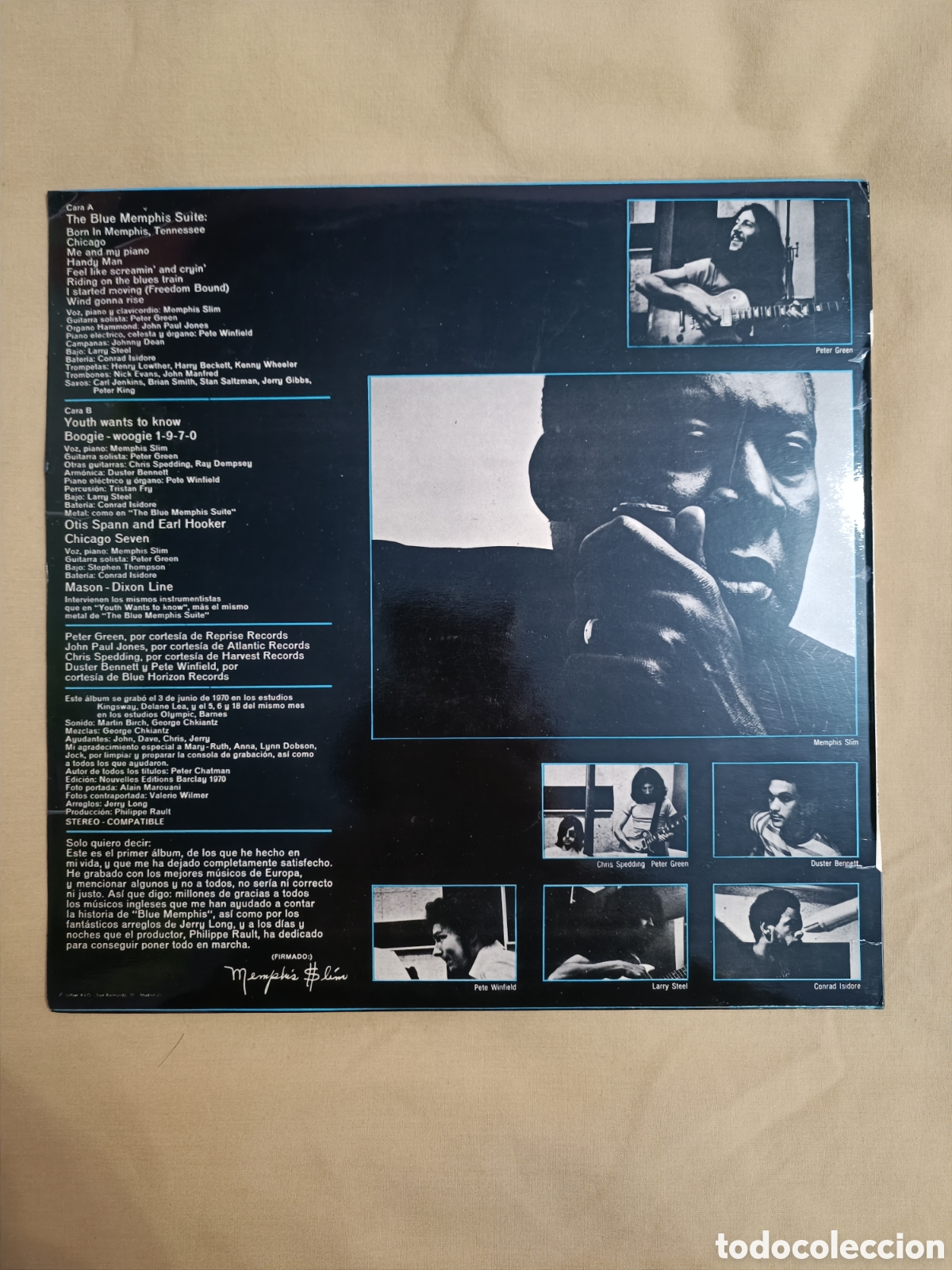 Discos de vinilo: Memphis Slim - Blue Memphis - Foto 2