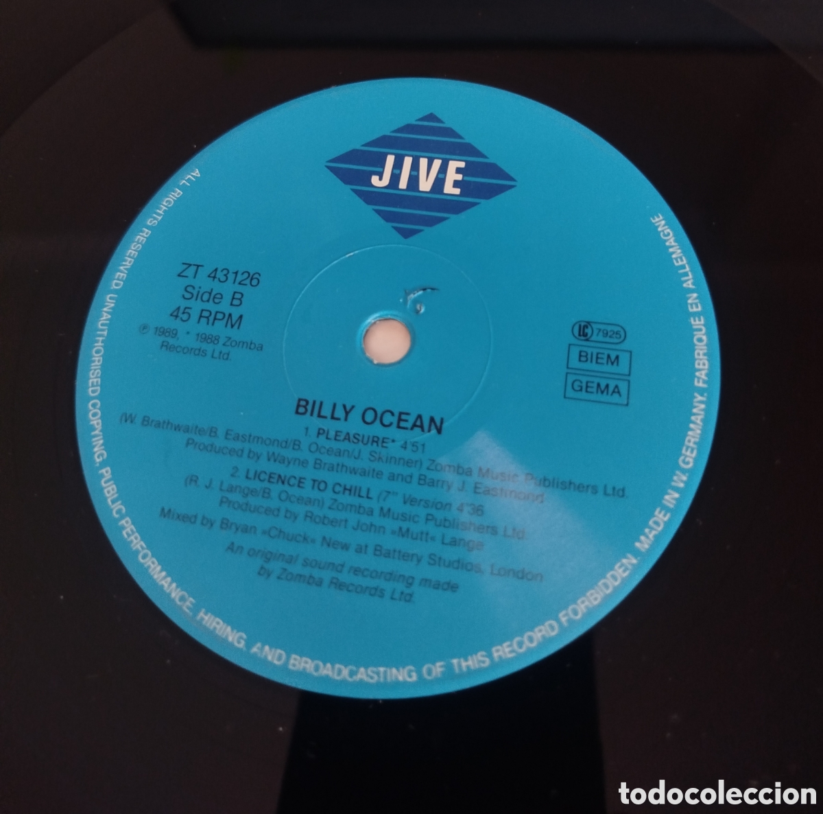 Discos de vinilo: Billy Ocean&nbsp;&ndash;&nbsp;Licence To Chill - Foto 3