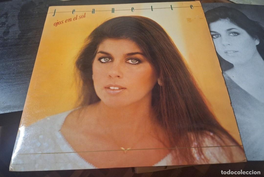 Discos de vinilo: JEANETTE - OJOS EN EL SOL LP RCA 1984 PROMOCIONAL + HOJAS INFO RADIO