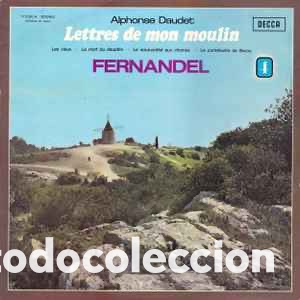 Discos de vinilo: LP Aphones Daudet Lettres de mon moulin FERNANDEL