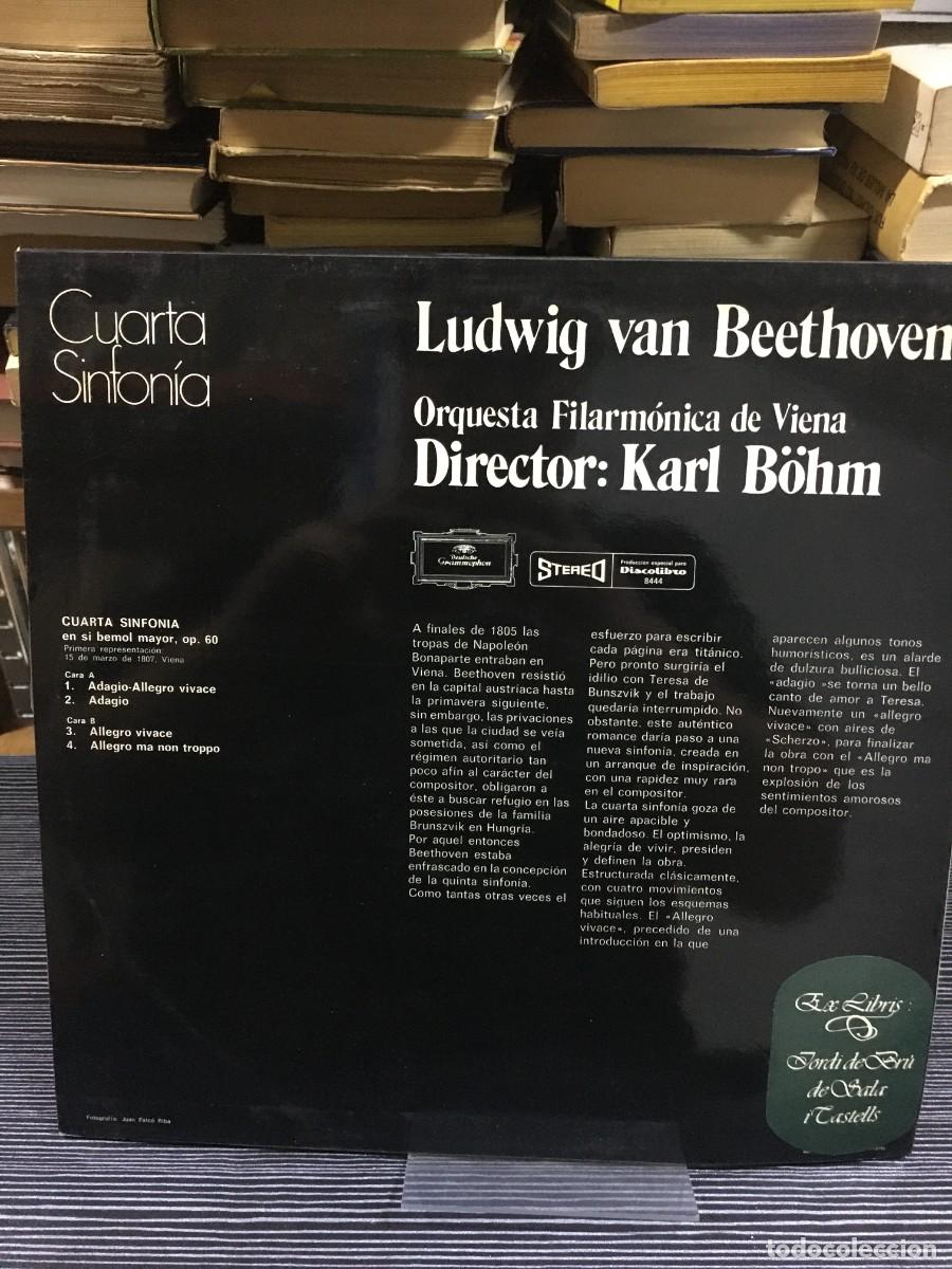 Discos de vinilo: Cuarta Sinfon&iacute;a L. van Beethoven / Karl B&ouml;hm - Foto 2