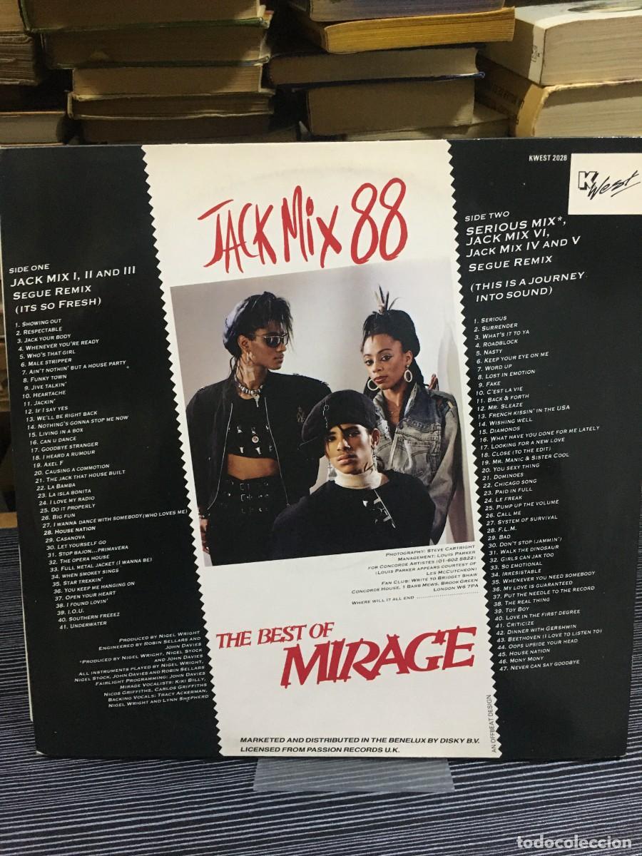 Discos de vinilo: Jack Mix 88 Mirage 88 NON STOP HITS - Foto 2
