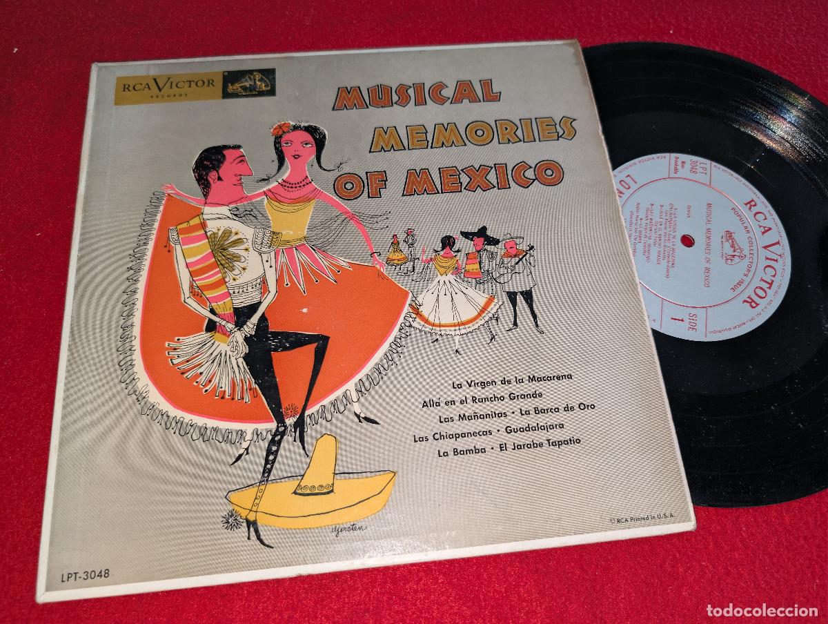 Discos de vinilo: MUSICAL MEMORIES OF MEXICO 10'' 25ctms 1952 usa us VARGAS+PULIDO+MARIMBA+COSTE&Ntilde;OS++