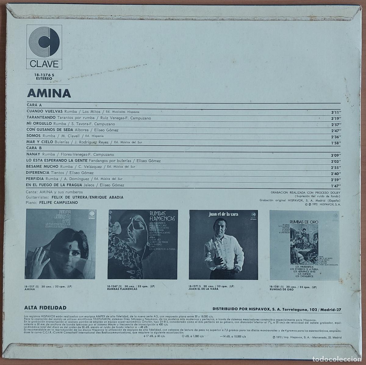 Discos de vinilo: Amina - Cuando Vuelvas - Foto 2