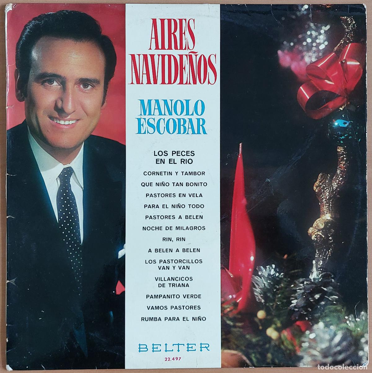 Discos de vinilo: Manolo Escobar - Aires Navide&ntilde;os - Manolo Escobar
