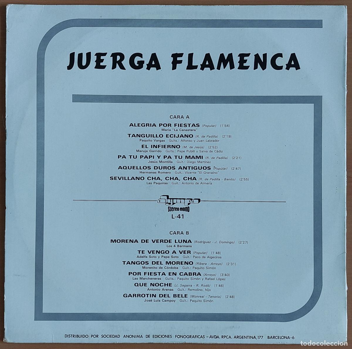Discos de vinilo: Juerga Flamenca - Varios - Foto 2