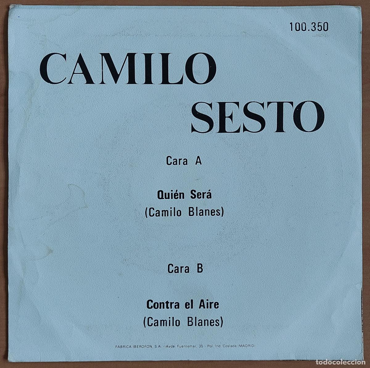 Discos de vinilo: Camilo Sesto - Qui&eacute;n Ser&aacute; - Foto 2