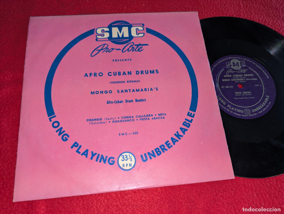 Discos de vinilo: MONGO SANTAMARIA Afro cuban drums beaters 10'' 25CTMS 1952 SMC USA US LATIN